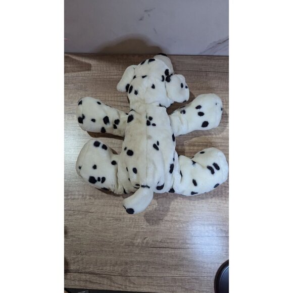 Commonwealth 2000 Dalmatian Plush Dog Stuffed Animal Black & White Spotted 14" - Picture 4 of 10